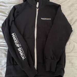 Makeup shack zip up hoodie